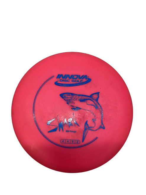 Vist Large View of Product Image Which is Used Innova DX SHARK Disc Golf Mid Range Pink