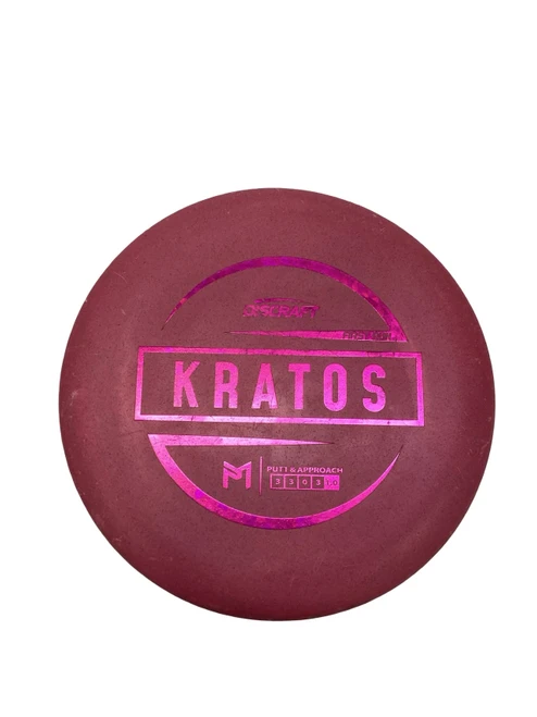 Vist Large View of Product Image Which is Used Discraft FIRST RUN PAUL MCBETH KRATOS Disc Golf Putter Red