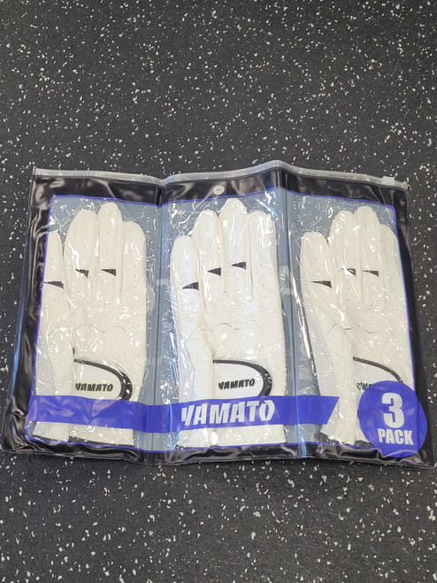 Vist Large View of Product Image Which is Used Mens Golf Glove White M/L