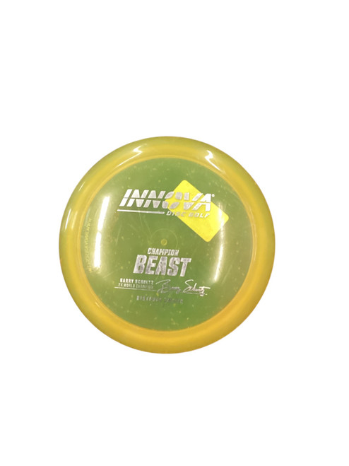 Vist Large View of Product Image Which is Used Innova CHAMPION BEAST Disc Golf Driver Yellow