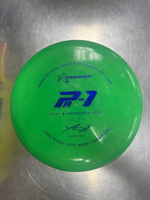 Vist Large View of Product Image Which is Used Prodigy Disc PA-1 Disc Golf Putter Green