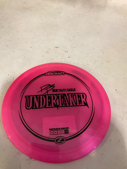 Vist Large View of Product Image Which is Used Discraft UNDERTAKER Disc Golf Driver Pink