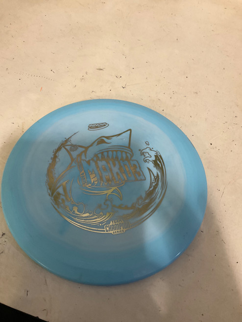Vist Large View of Product Image Which is Used Innova MAKO3 Disc Golf Mid Range Carolina Blue
