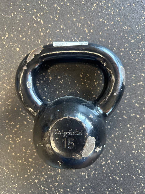 Vist Large View of Product Image Which is Used Body Solid Kettle Dumbbell (Each) Black 15 lb