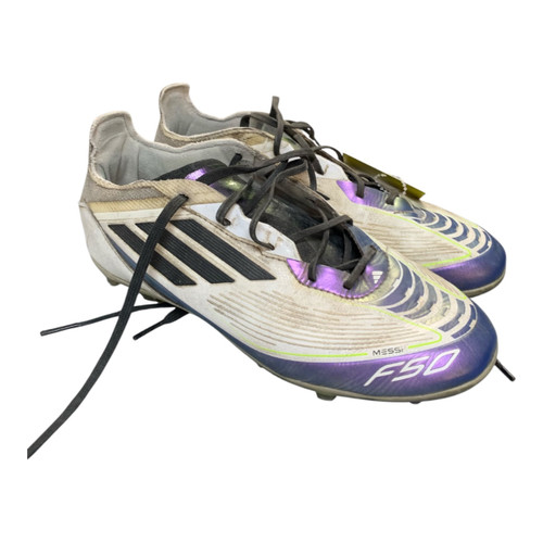 Vist Large View of Product Image Which is Used Adidas Soccer Cleats White Senior 5