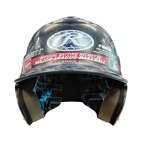 Vist Large View of Product Image Which is Used Rawlings CFTBH-R1 Batting Helmet No Mask Navy Blue SM