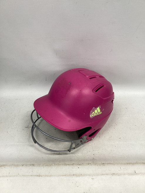 Vist Large View of Product Image Which is Used Adidas CLIMA COOL Batting Helmet w/Mask Pink SM