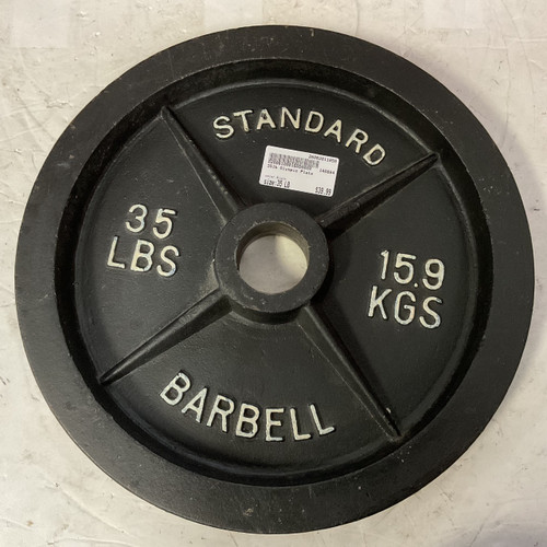 Vist Large View of Product Image Which is Used Olympic Plate Black 35 lb