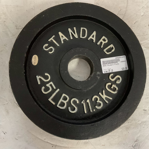 Vist Large View of Product Image Which is Used Olympic Plate Black 25 lb