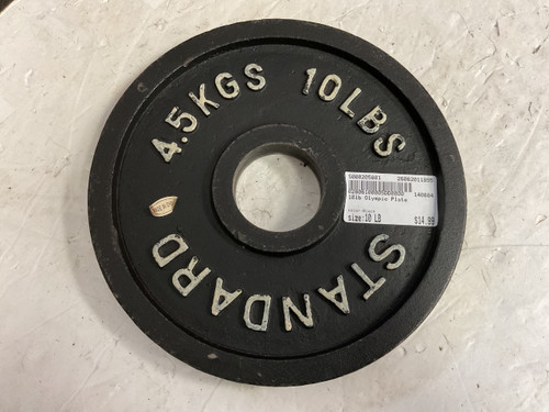 Vist Large View of Product Image Which is Used Olympic Plate Black 10lb