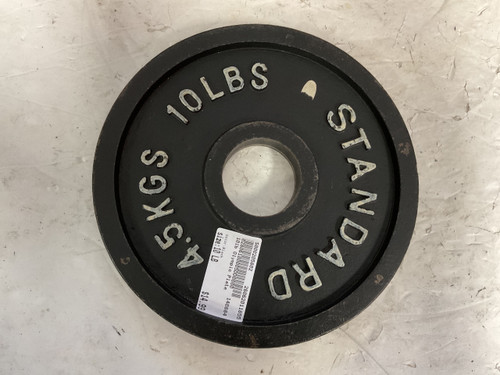 Vist Large View of Product Image Which is Used Olympic Plate Black 10 lb