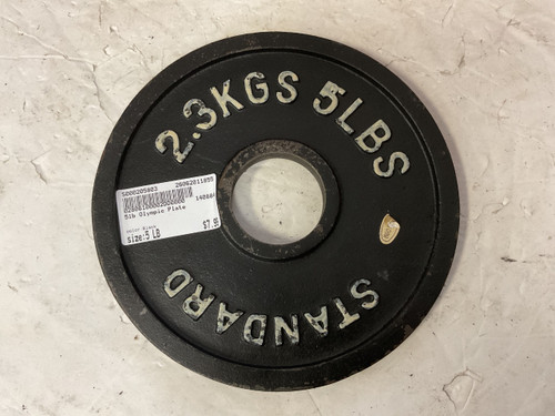 Vist Large View of Product Image Which is Used Olympic Plate Black 5 lb