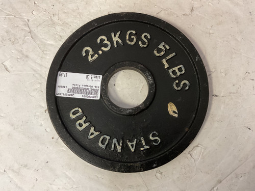 Vist Large View of Product Image Which is Used Olympic Plate Black 5lb