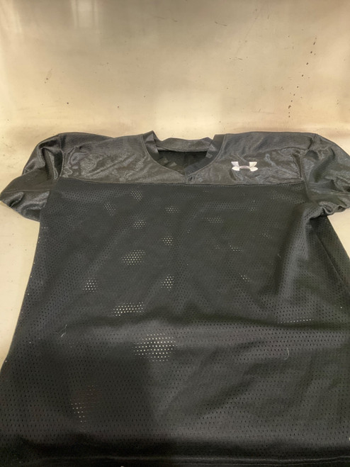 Vist Large View of Product Image Which is Used Under Armour PRACTICE JERSEY YL FB Top Youth Black LG