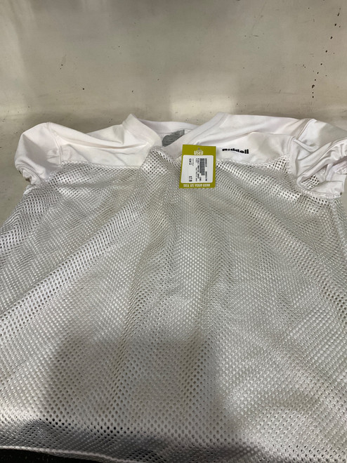 Vist Large View of Product Image Which is Used Riddell PRACTICE JERSEY FB Top Youth White LG