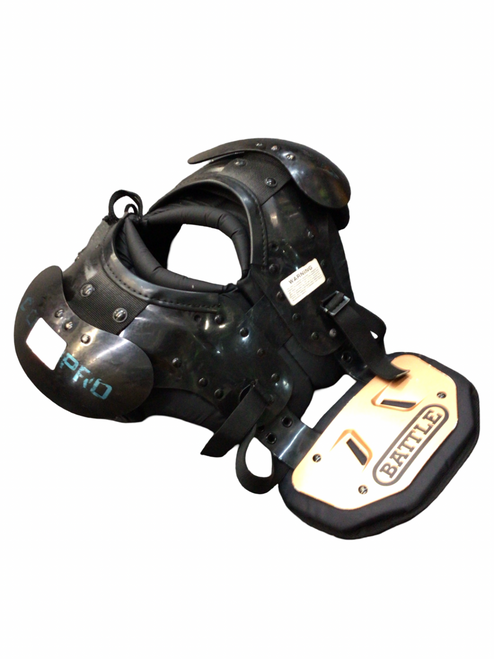 Vist Large View of Product Image Which is Used Champro SCORPION FB Shoulder Pads Black XXS