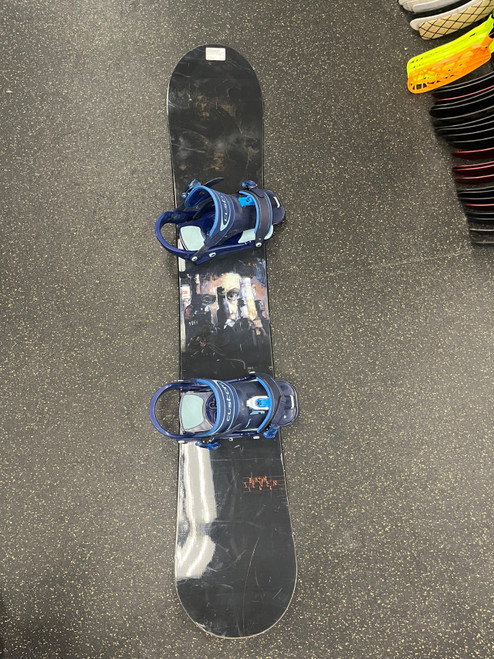 Vist Large View of Product Image Which is Used Burton SEVEN Mens Board/Bindings Black 162 cm