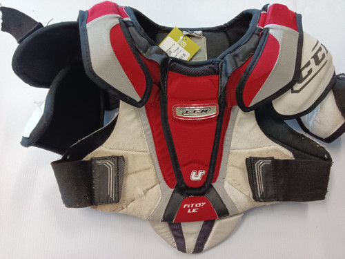 Vist Large View of Product Image Which is Used CCM U PLUS Junior Shoulder Pads MD