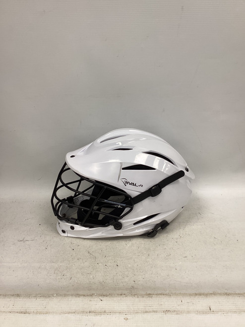 Vist Large View of Product Image Which is Used STX RIVAL JR Lacrosse Helmet White SM