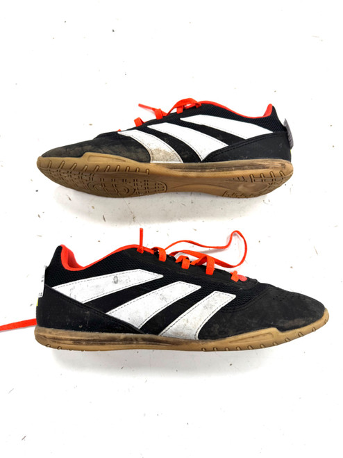 Vist Large View of Product Image Which is Used Adidas Soccer Indoor Shoes Black Youth 07.5