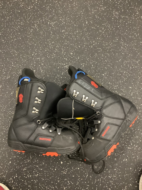 Vist Large View of Product Image Which is Used Burton PROGRESSION Mens Snowboard Boots Black Senior 7.5