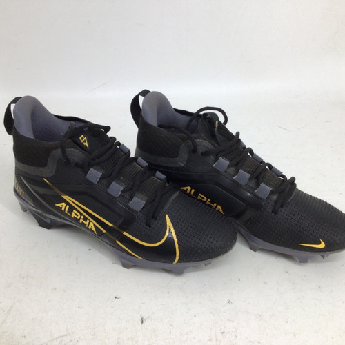 Vist Large View of Product Image Which is Used Nike ALPHA MENACE 4 SAQUON SR 9.0 FB CLEAT Adult FB Cleats Black Senior 9