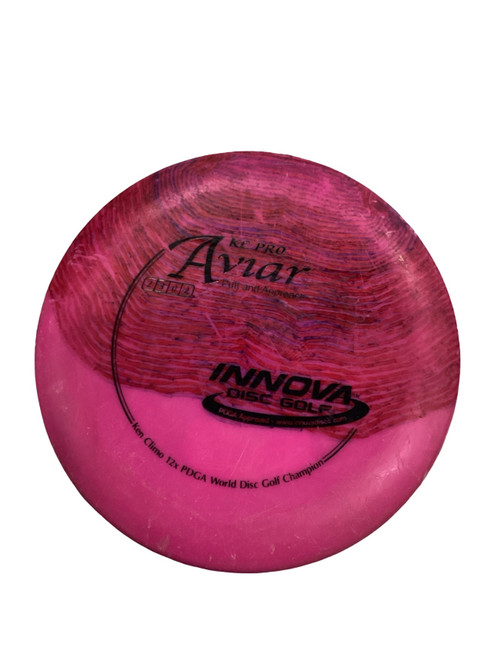 Vist Large View of Product Image Which is Used Innova KC PRO AVIAR Disc Golf Putter Pink