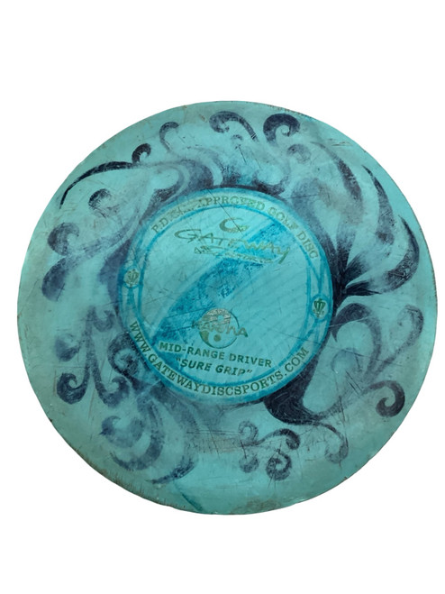 Vist Large View of Product Image Which is Used Gateway KARMA Disc Golf Mid Range Teal