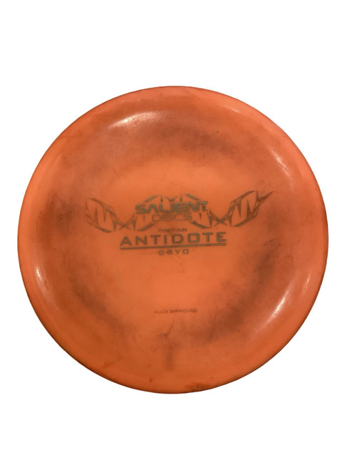 Vist Large View of Product Image Which is Used SALIENT ANTIDOTE CRYO Disc Golf Mid Range Orange