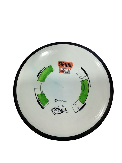Vist Large View of Product Image Which is Used MVP SIGNAL Disc Golf Driver White