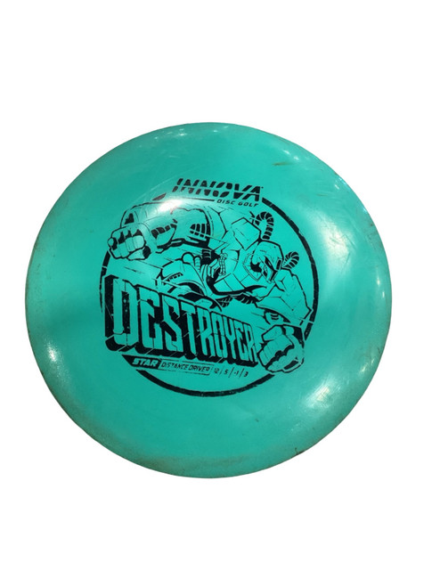 Vist Large View of Product Image Which is Used Innova DESTROYER Disc Golf Driver Turquoise 164g