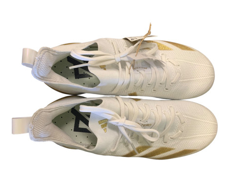 Vist Large View of Product Image Which is New Adidas Adult FB Cleats White Senior 6.5
