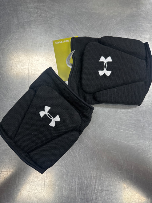 Vist Large View of Product Image Which is Used Under Armour VB Knee Pads Black Senior Medium