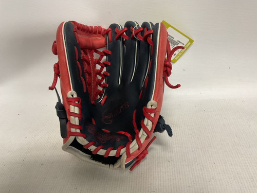 Vist Large View of Product Image Which is Used Rawlings PREMIUM SERIES BB/SB Glove RH Throw Red 11 1/2"