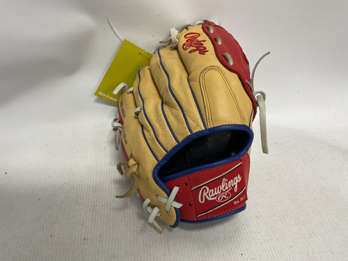 Vist Large View of Product Image Which is Used Rawlings GG ELITE BB/SB Glove RH Throw Navy Blue 11 1/2"