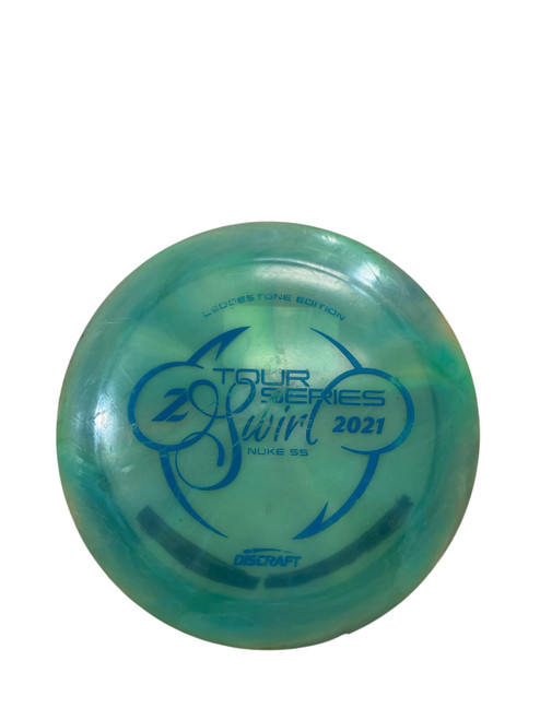 Vist Large View of Product Image Which is Used Discraft NUKE TOUR SERIES Disc Golf Driver Green