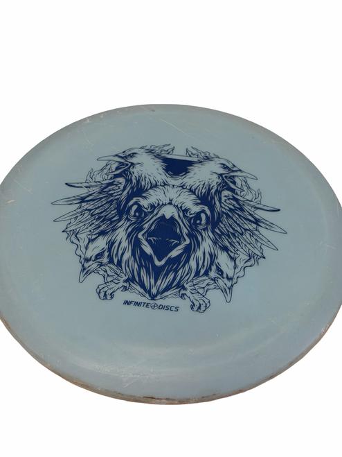 Vist Large View of Product Image Which is Used Infinite Discs CHARIOT Disc Golf Mid Range Carolina Blue 176g