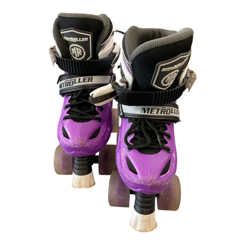 Vist Large View of Product Image Which is Used METROROLLER ADJ SKATES Child Roller Quad Skates Purple Adjustable