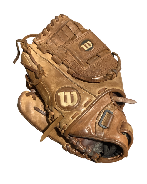 Vist Large View of Product Image Which is Used Wilson A800 SOFT FIT BB/SB Glove LH Throw Brown 12"