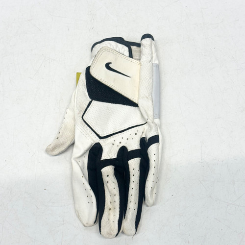 Vist Large View of Product Image Which is Used Nike LH Mens Golf Glove White SM