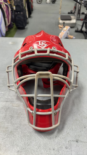Vist Large View of Product Image Which is Used Louisville Slugger HELMET Batting Helmet w/Mask None One Size