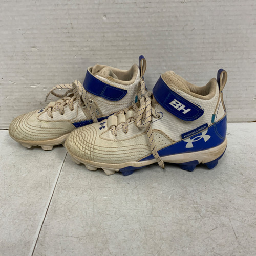 Vist Large View of Product Image Which is Used Under Armour BH HARPER 7 BB/SB Cleats White Junior 01