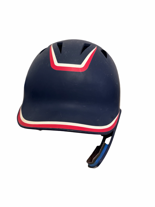 Vist Large View of Product Image Which is Used Champro HXJJG 6 1/2-7 Junior Batting Helmet w/ Jaw Guard Navy Blue