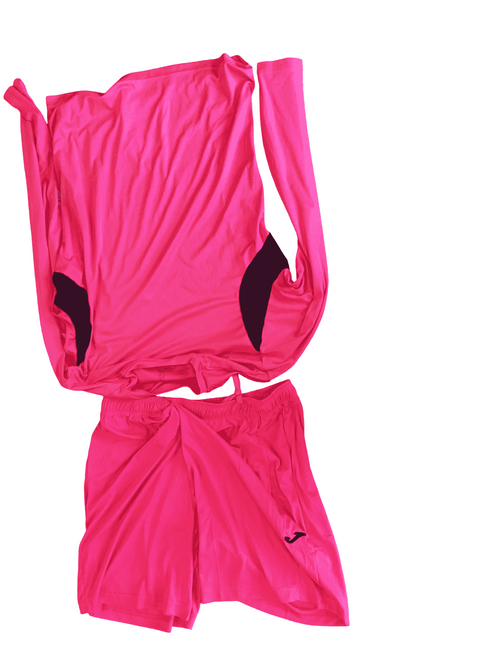 Vist Large View of Product Image Which is Joma GOALIE SET PINK Soccer Goalie Top Adt Pink LG