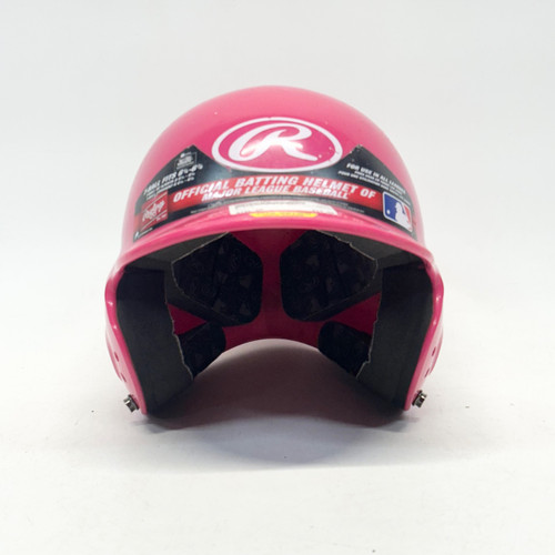 Vist Large View of Product Image Which is Used Rawlings Batting Helmet No Mask Pink SM