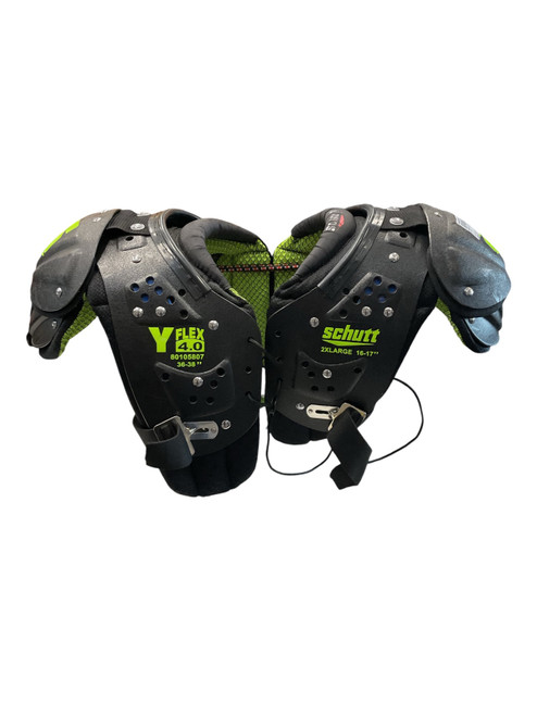 Vist Large View of Product Image Which is Used Schutt Y FLEX YTH 2XL SP FB Shoulder Pads Black 2X