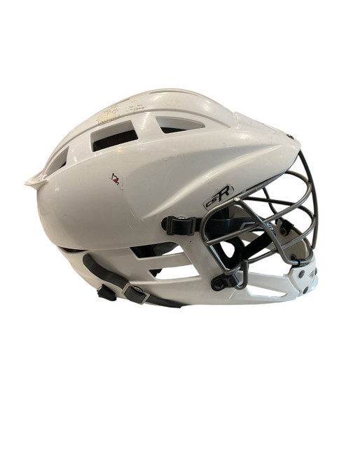 Vist Large View of Product Image Which is Used Cascade CS-R YOUTH HELMET Lacrosse Helmet White S/M
