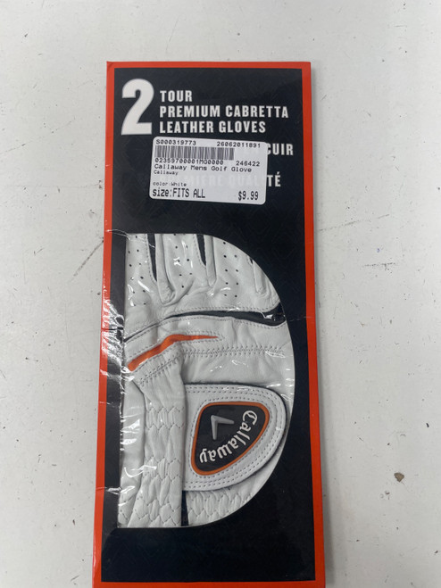 Vist Large View of Product Image Which is Used Callaway Mens Golf Glove White Fits all