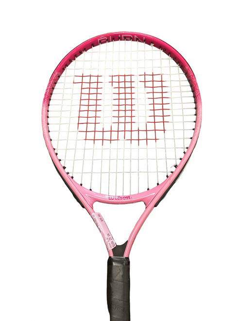 Vist Large View of Product Image Which is Used Wilson BURN PINK 23 Junior Tennis Racquet Pink 23"