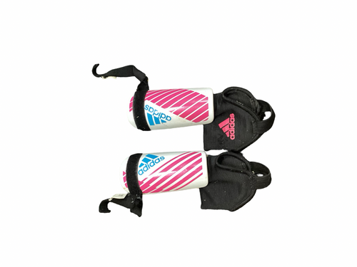 Vist Large View of Product Image Which is Used Adidas Soccer Shin Guards Youth Pink Youth